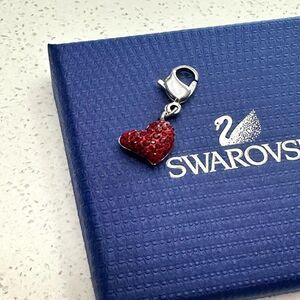 Swarovski Red Heart Charm